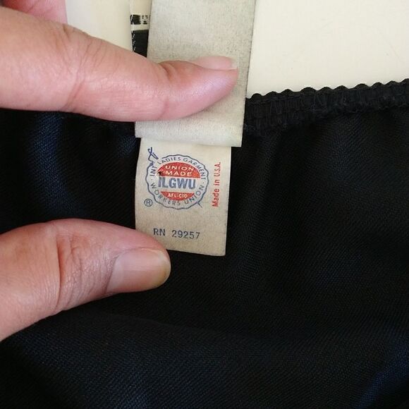 Vintage Evening Blouse 80's 90's Top Sequin Spaghetti Straps Black size S - Picture 9 of 9